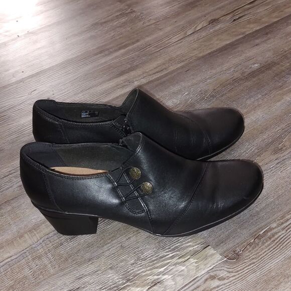 Clarks Women's Warren Block heel ankle boot shoe  Sz 10  NWOT - Picture 5 of 8